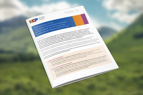IOGP position on the European Commission proposal on the update of the Corporate Sustainability Reporting Directive