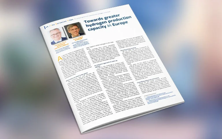 Towards greater hydrogen production capacity in Europe