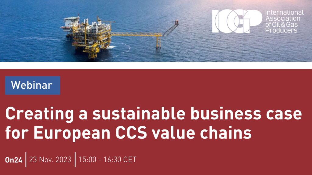 Creating a sustainable business case for European CCS value chains