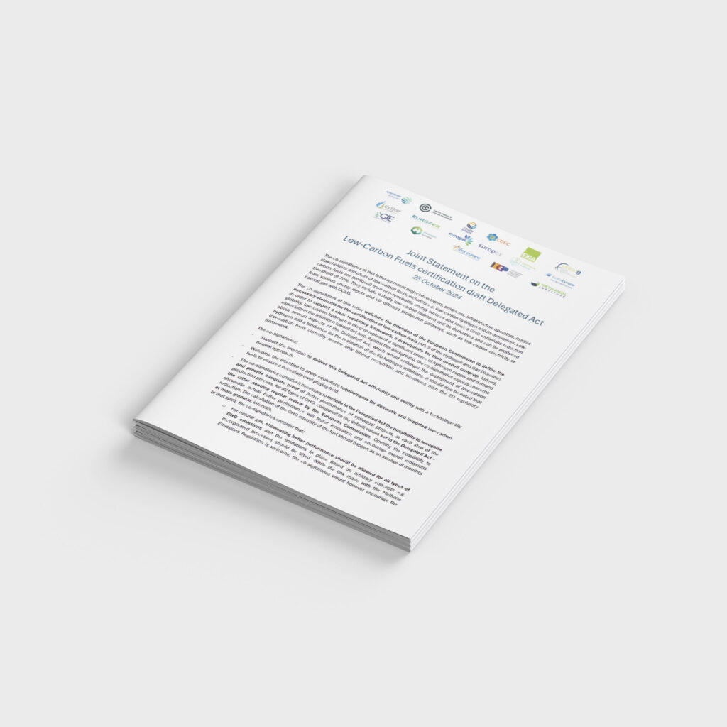 The Joint Statement on the Low-Carbon Fuels certification draft Delegated Act