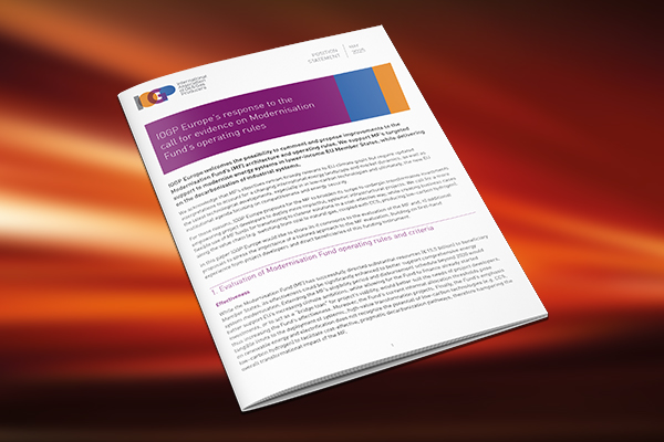 IOGP Europe’s response to the call for evidence on Modernisation Fund’s operating rules
