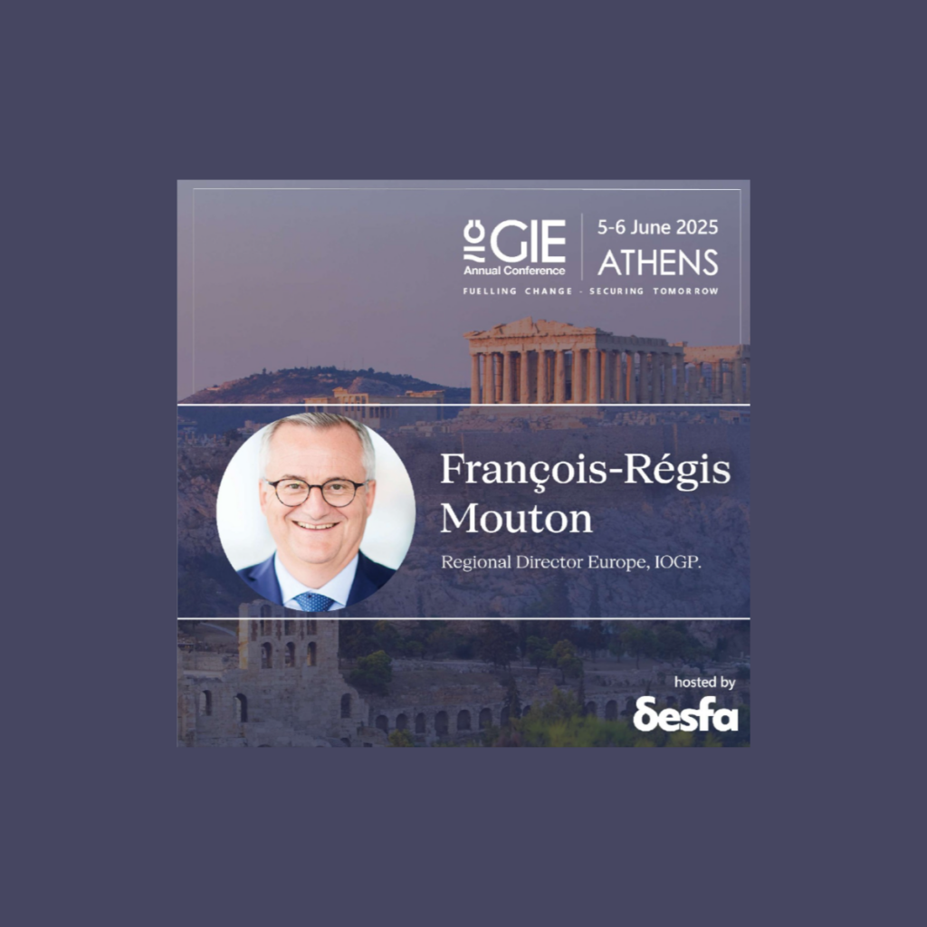 IOGP Europe Managing Director to Speak at the 22nd GIE Annual Conference