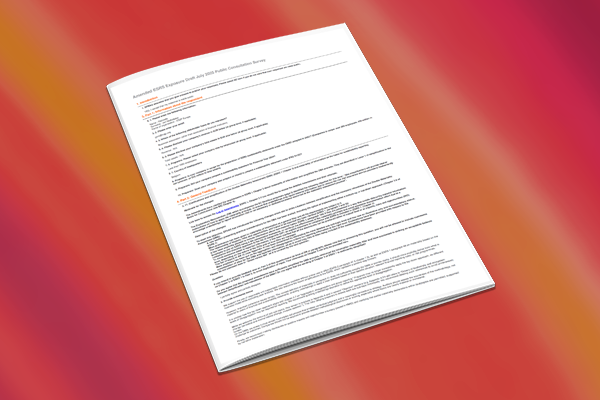 Amended ESRS Exposure Draft July 2025 Public Consultation Survey