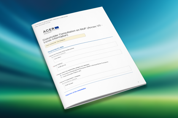 IOGP Europe’s response to the Stakeholder Consultation on MoP (Annex VII – Inside Information)