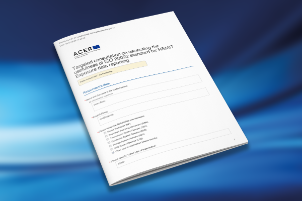 IOGP Europe’s response to the Targeted consultation on assessing the usefulness of ISO 20022 standard for REMIT Exposure data reporting
